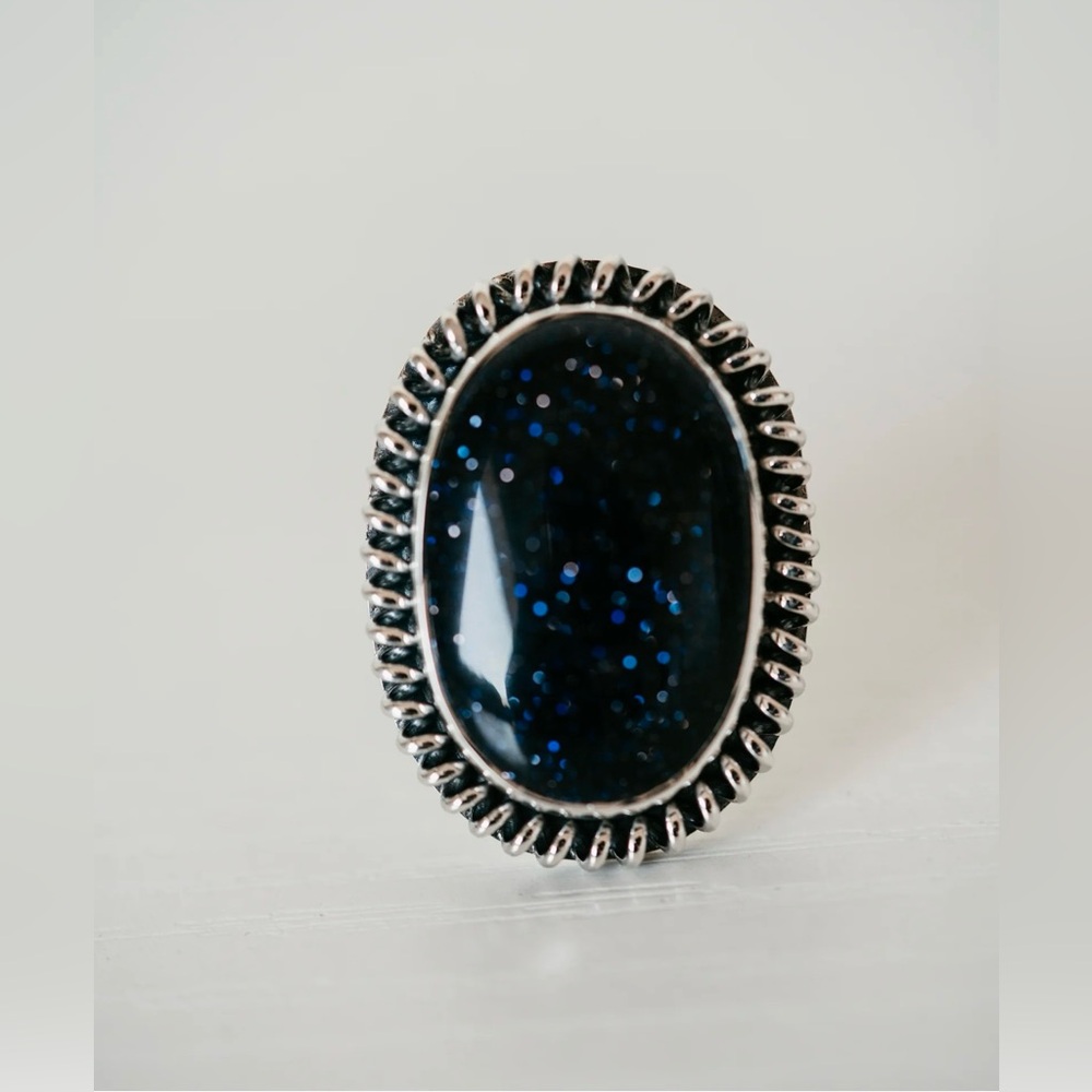 Goldie Lew Blaze Ring Blue Sun Sitara